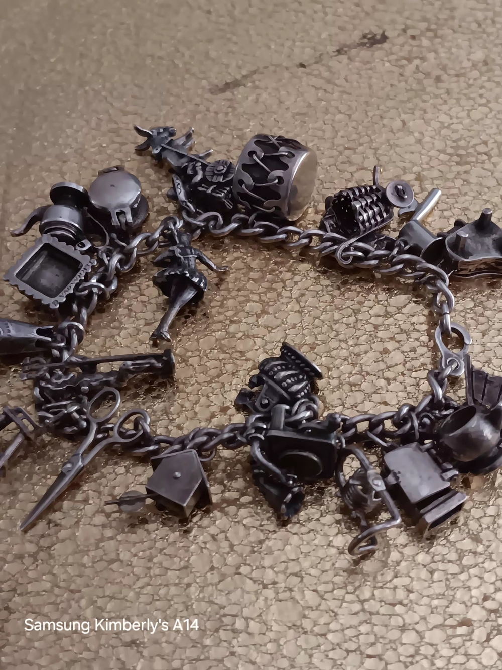 Rare VintageSterling Silver Charm Bracelet with Multiple Animated Charms - Picture 2 of 12
